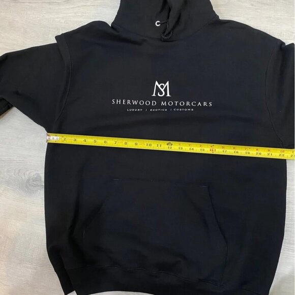 Champion Black Hoodie Sweatshirt Size L - Company Branded - Picture 8 of 14